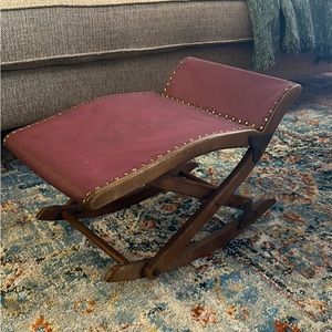 Vintage 1970s Rocking Footstool